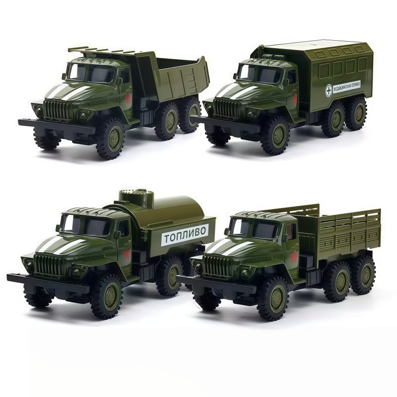 Model Kit Game - Transport vehicle alloy car model set,