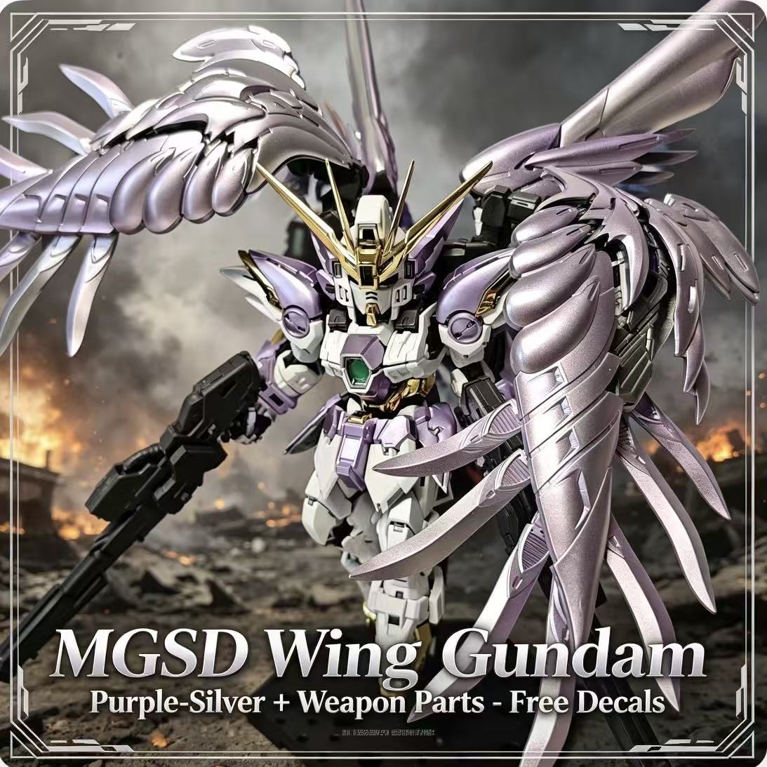 Model Kit Code Geass - Model Mgsd Wing Purple Silver Xxxg-00ysw