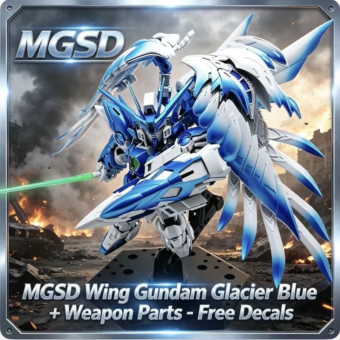 Model Kit Code Geass - MGSD XXXG-00W0 Wing Zero EW Ice
