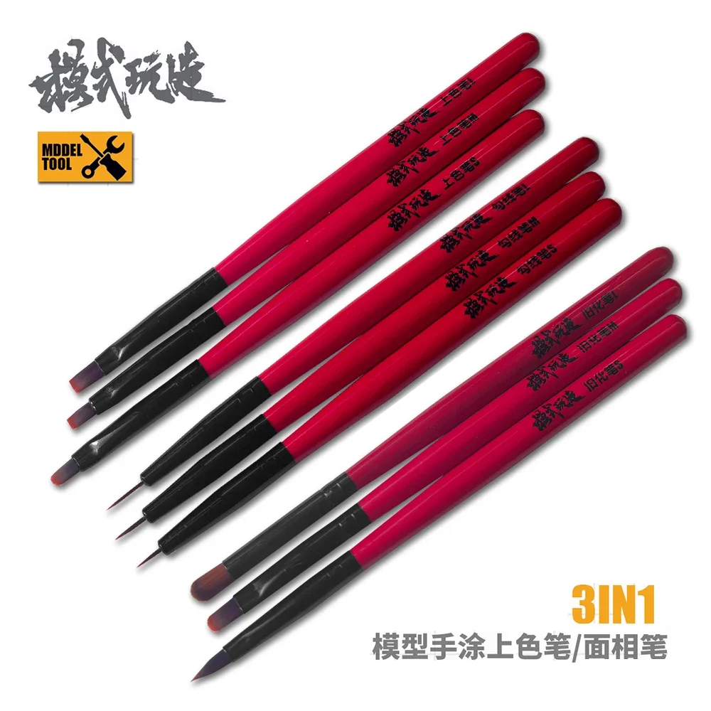 Model Kit Paint Set - Model painting tools Coloring pen/outline pen/old