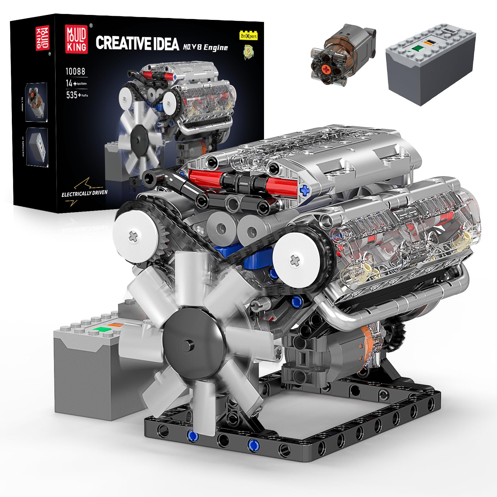 Model Kit V8 - Mould King 10088 V8 Engine Building