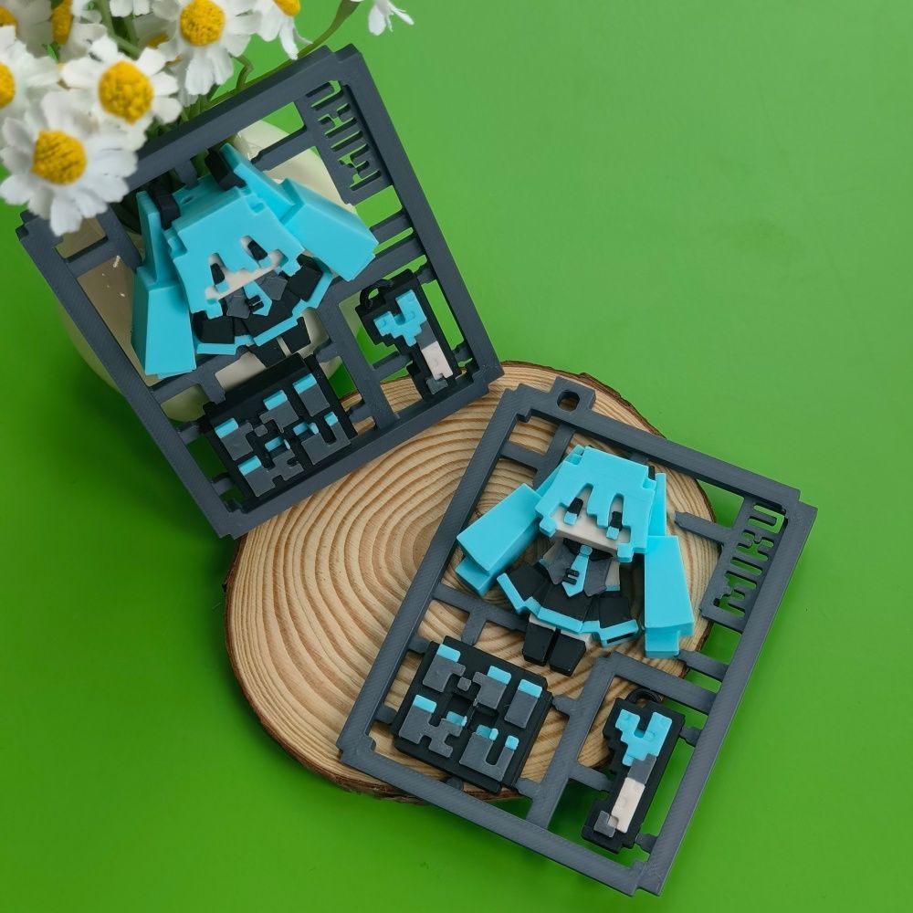 Model Kit Bandai - 3D Printed Cute Pixel Hatsune Miku