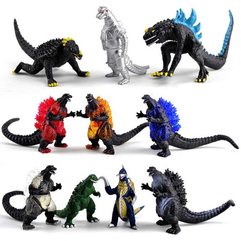 10pcs/set Godzilla Movie Perip - огляд і ціна Model Kit Bandai