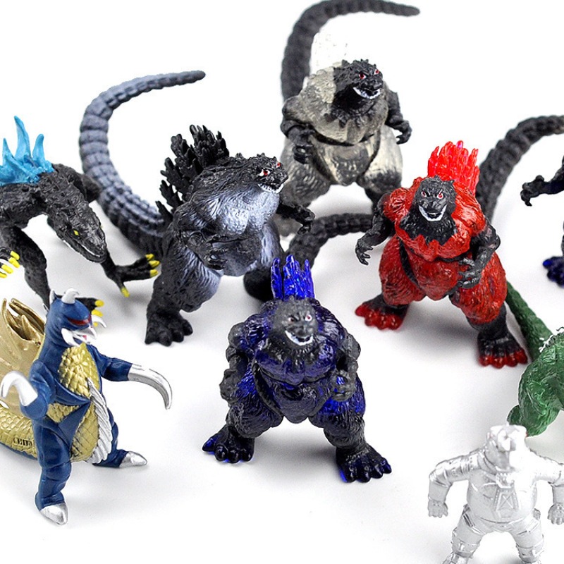 10pcs/set Godzilla Movie Perip - огляд і ціна Model Kit Bandai
