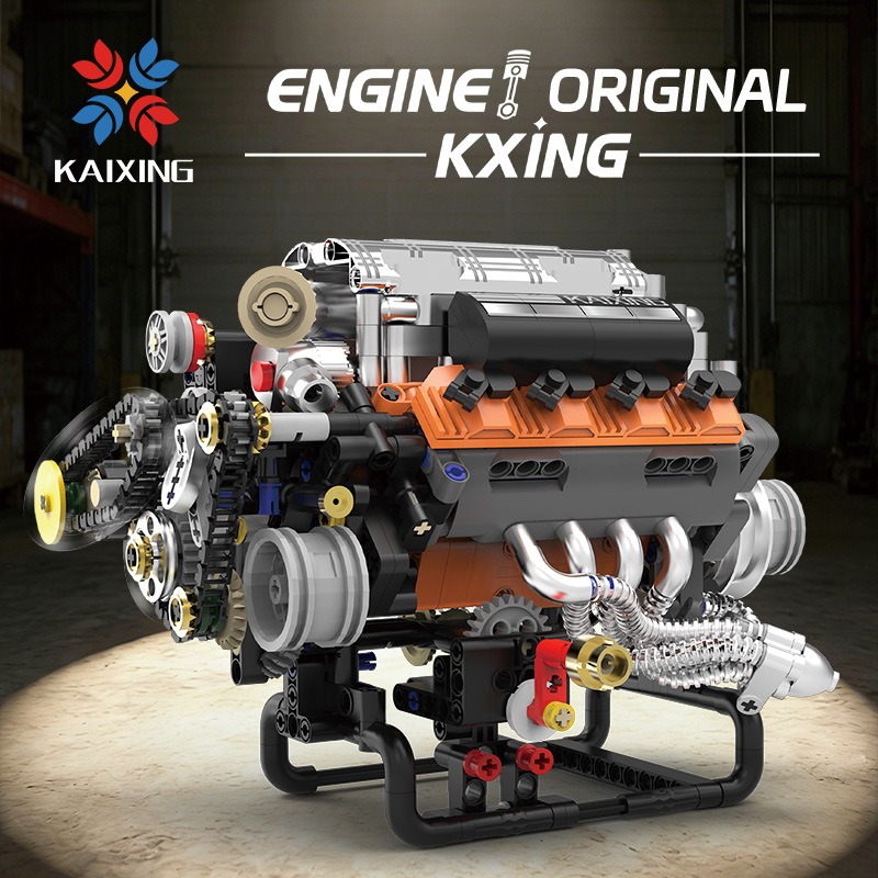 K96215 767PCS V8 Engine Model  - огляд і ціна Model Kit V8
