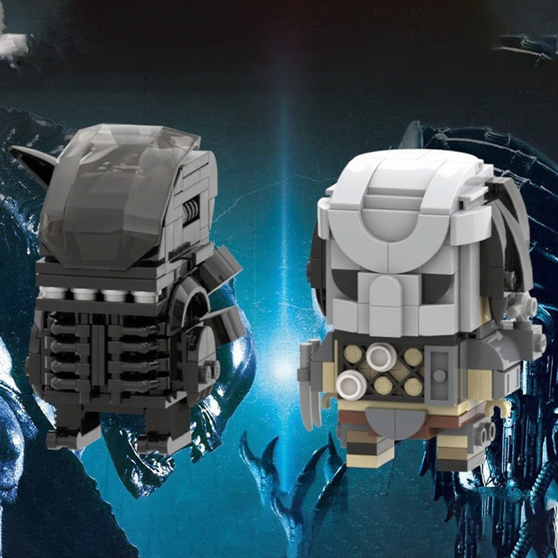 322pcs MOC Predator Vs Alien B - огляд і ціна Model Kit Vs Lego