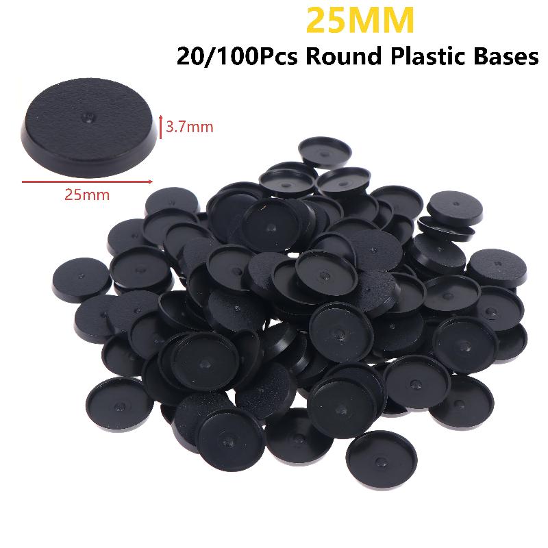 20/100Pcs 25mm Round Wargame M - огляд і ціна Model Figure Base