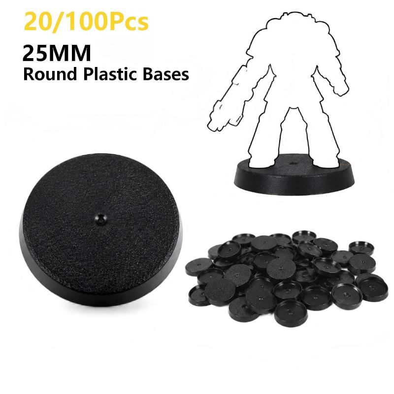 20/100Pcs 25mm Round Wargame M - огляд і ціна Model Figure Base