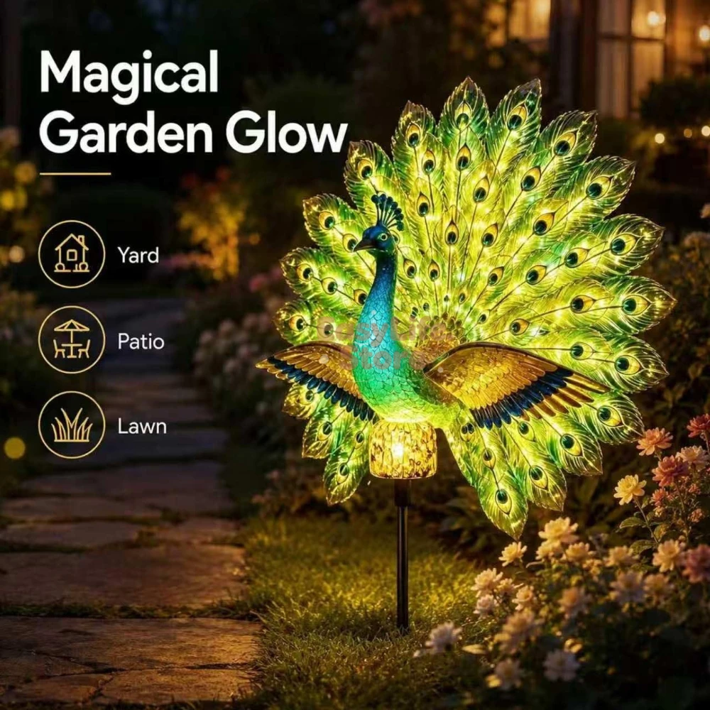 Solar Peacock Garden Sculpture - огляд і ціна Model Kit Plastic