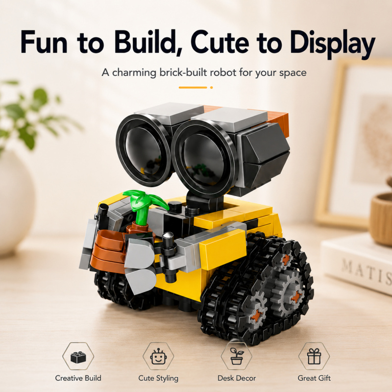 Mini Robot Building Blocks Set - огляд і ціна Model Kit Plastic