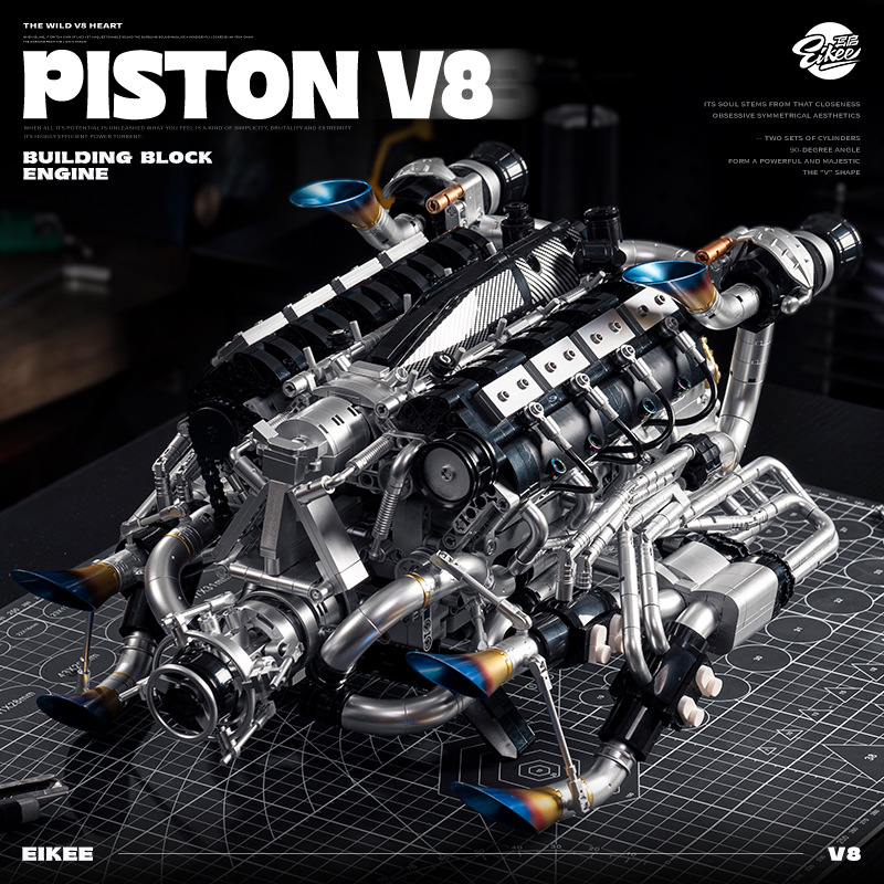 Technical Supercar V8 Engine B - огляд і ціна Model Kit V8