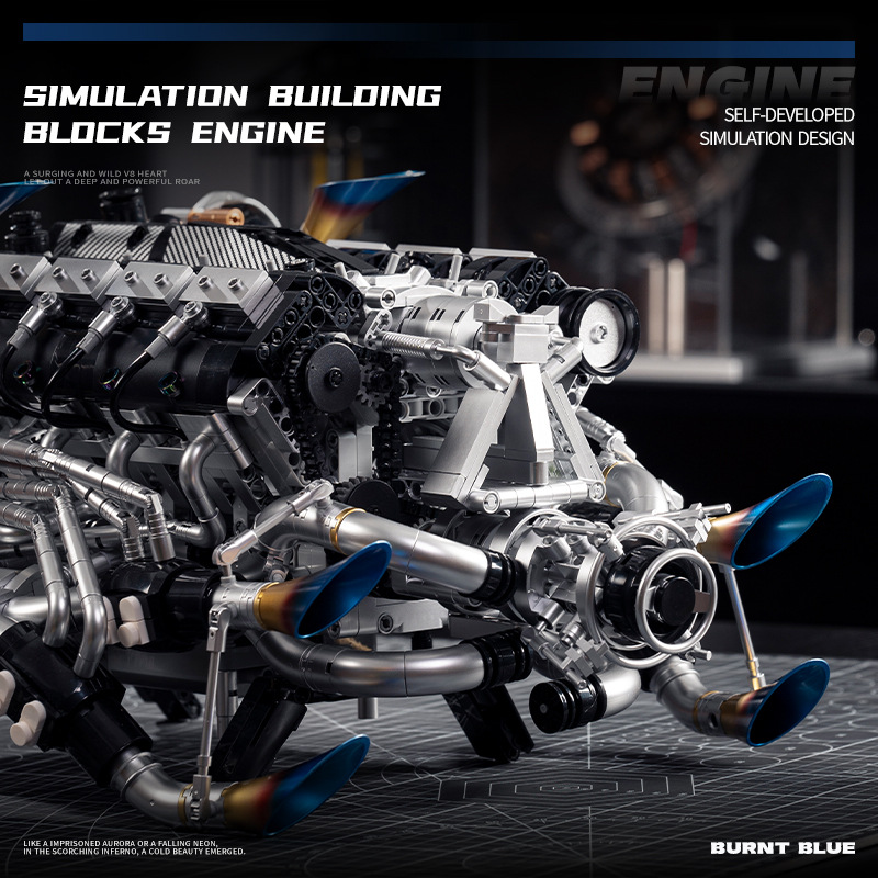 Technical Supercar V8 Engine B - огляд і ціна Model Kit V8