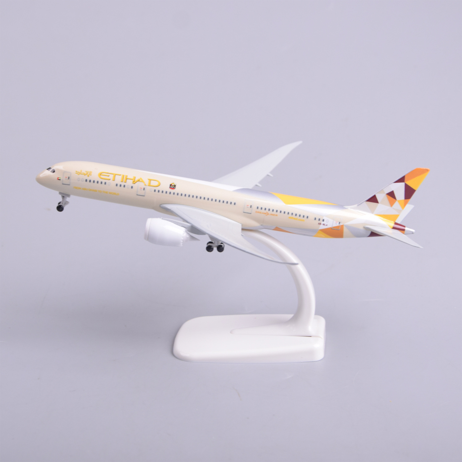 1/300 Scale 20cm Etihad B787 D - огляд і ціна Model Kit Planes