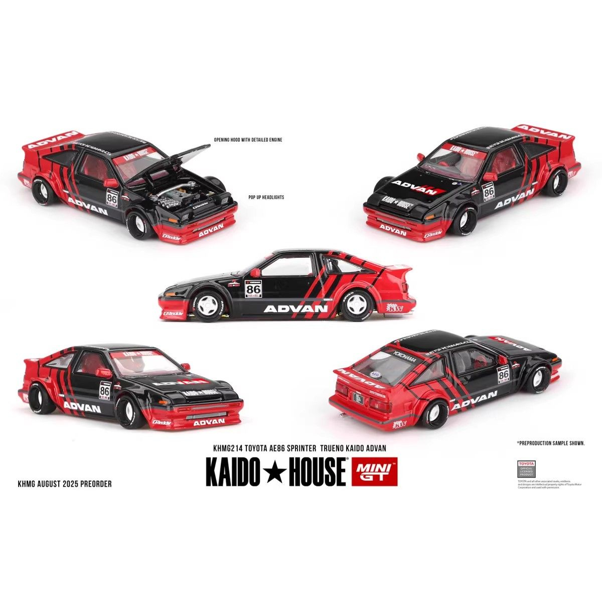 Kaido House + MINIGT 1:64 Toyo - огляд і ціна Model Kit Ae86