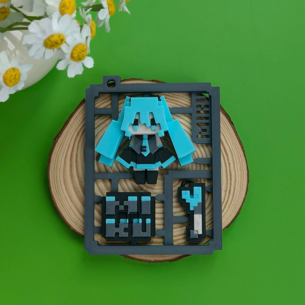 3D Printed Cute Pixel Hatsune  - огляд і ціна Model Kit Bandai