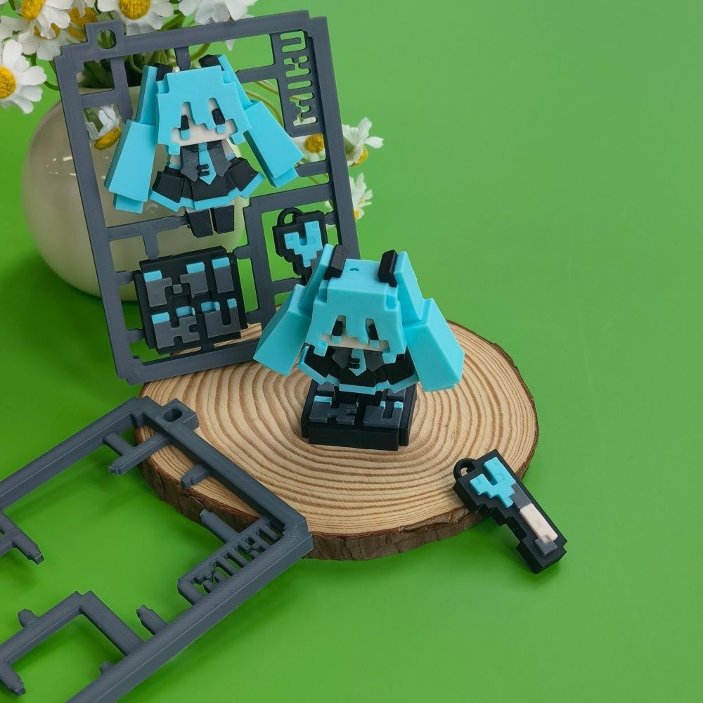 3D Printed Cute Pixel Hatsune  - огляд і ціна Model Kit Bandai