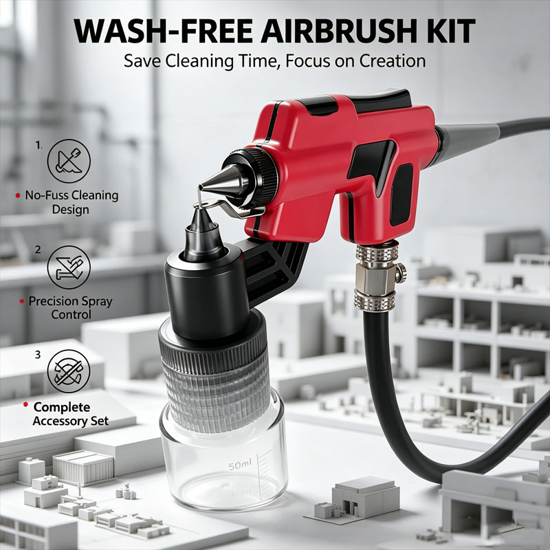 DSPIAE PT-AB Wash-Free Airbrus - огляд і ціна Model Kit Paint Set